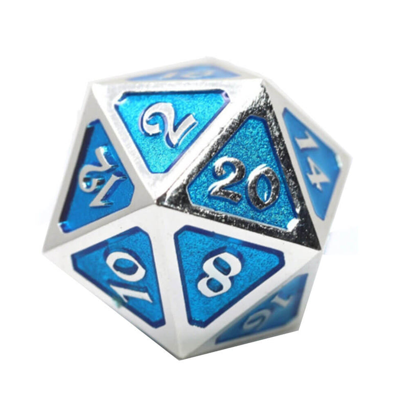 D20 Dés Métal Mythica Platine (Unique)