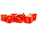 Ensemble de dés polyédriques en résine licorne MDG