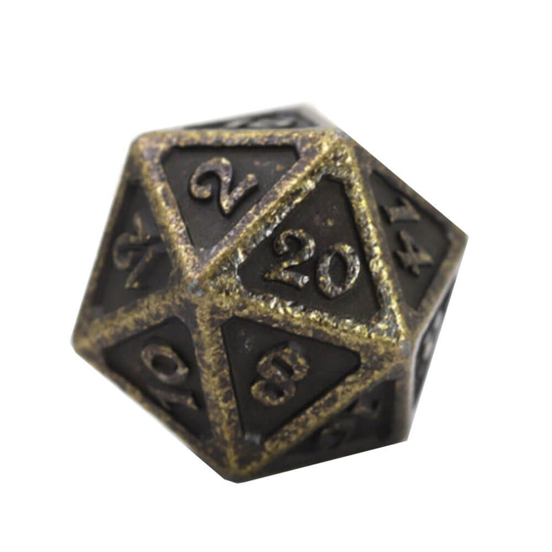 D20 Dice Metal Mythica (Simple)