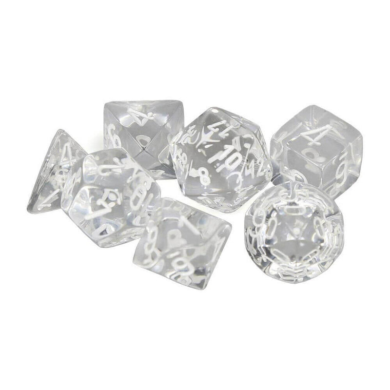 D7 Die Set Dice Poly Translucide (7 Dés)