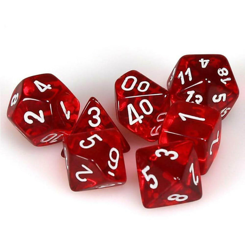 D7 Die Set Dice Poly Translucide (7 Dés)