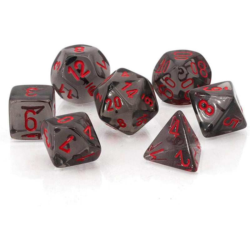 D7 Die Set Dice Poly Translucide (7 Dés)
