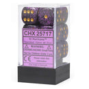 D6 dobbelstenen gespikkeld 16 mm (12 dobbelstenen)