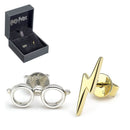 HP Silver Ohrringe Lightning Bolt &amp; Glass Stud