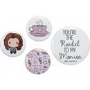 Freunde Button Abzeichen (4er Set)
