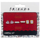 Friends Stud Earrings Frame Coffee Cup & Logo Set of 3