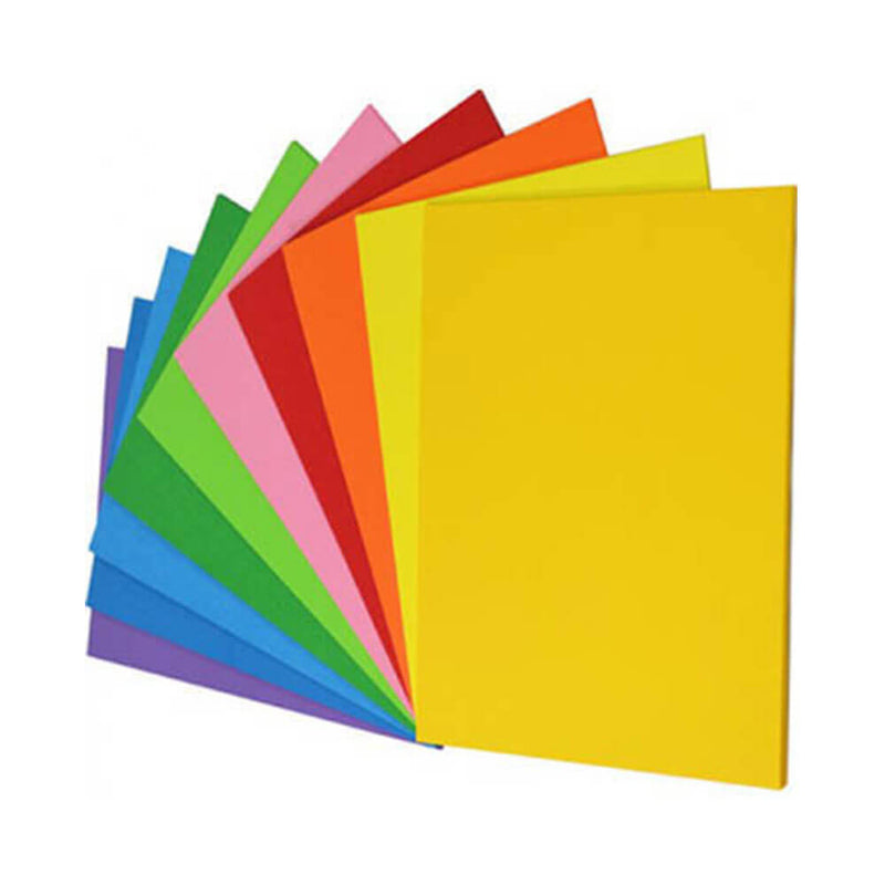 Papier couverture arc-en-ciel 125g assorti (250pk)