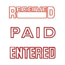 Shiny Pre-Inked Stamp (Red)