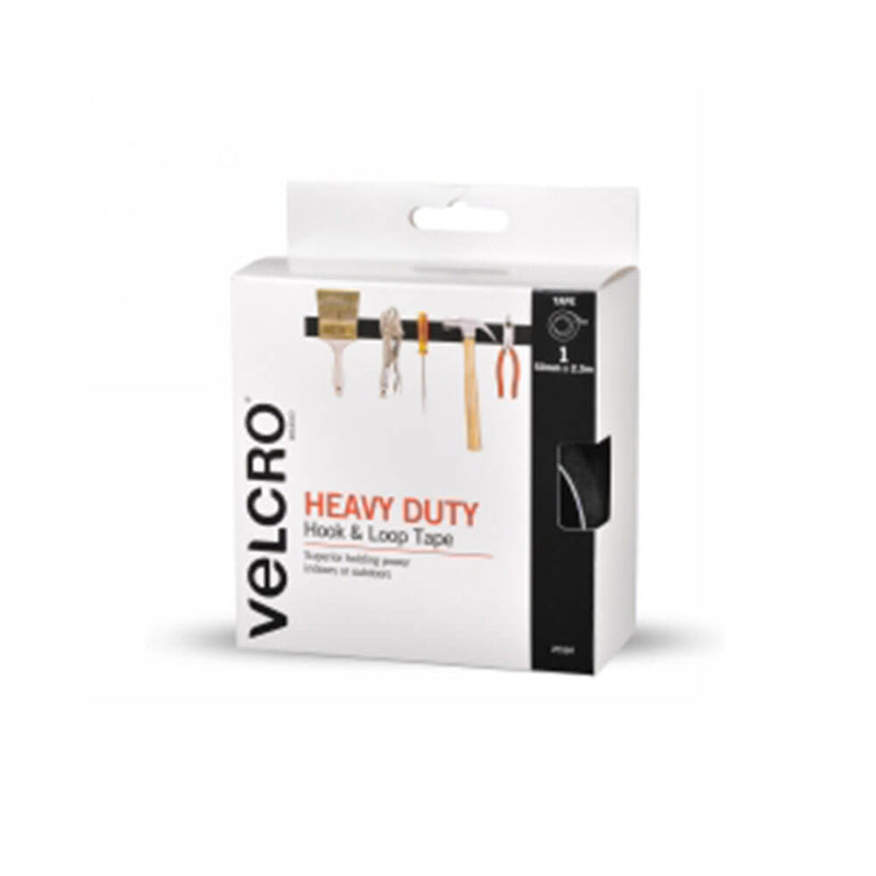 Velcro Heavy Duty Hook &amp; Look Tape (Noir)
