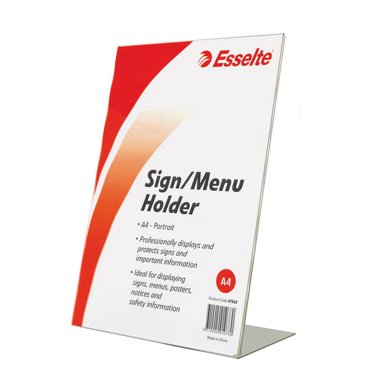 Esselte schuine menu/tekenhouder A4