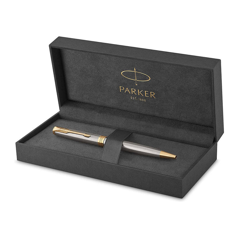 Stylo bille Parker Sonnet en acier inoxydable