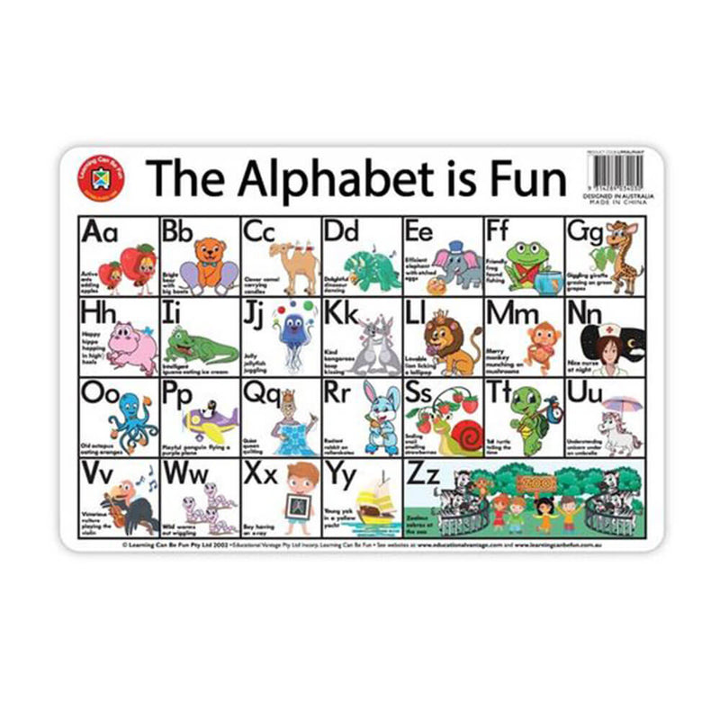 Leren kan leuke placemat zijn