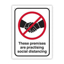 Durus Social Distancing Wandschild 225x300mm