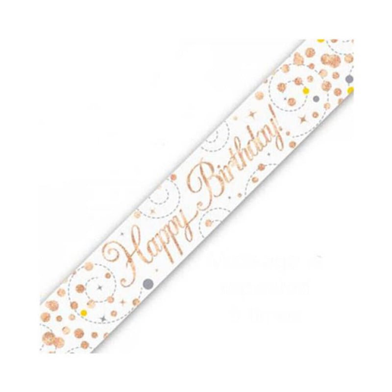 Alpen gelukkige verjaardag sprankelende fizz banner