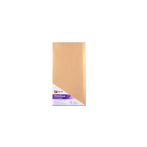 Quill Metallique Envelopes 10pk (DL)