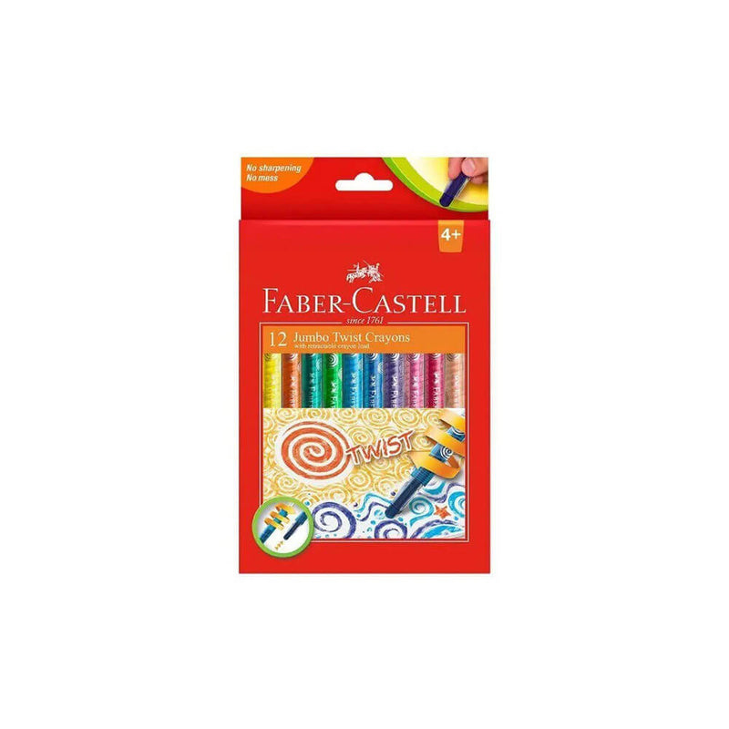 Faber-Castell Twistable Crayons 12pk (Assorti)