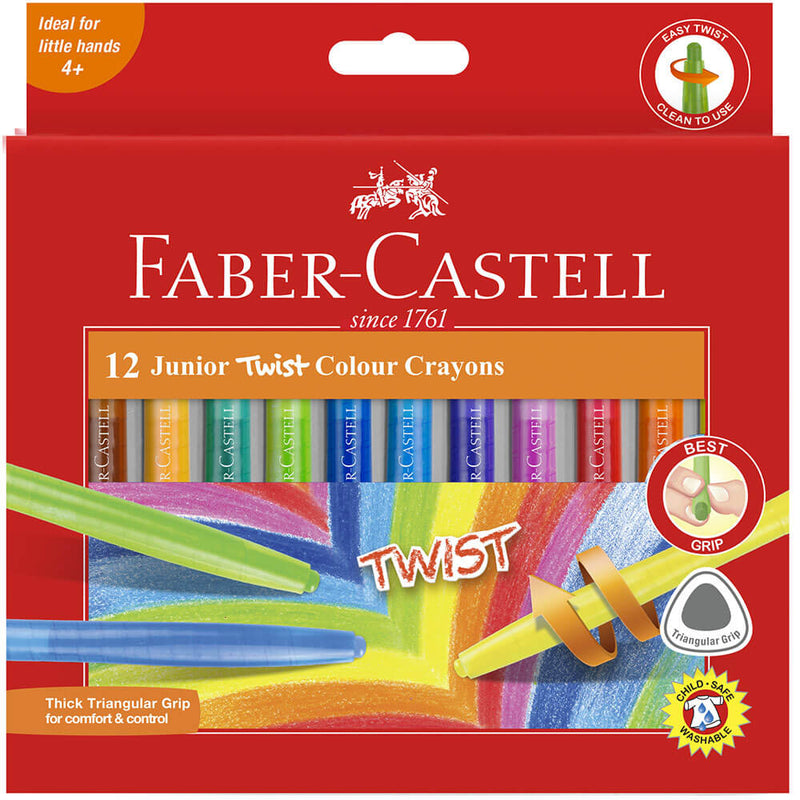 Faber-Castell Twistable Crayons 12pk (Assorti)