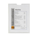 Porte-cartes en plastique transparent Marbig, paquet de 10 (sans trous)